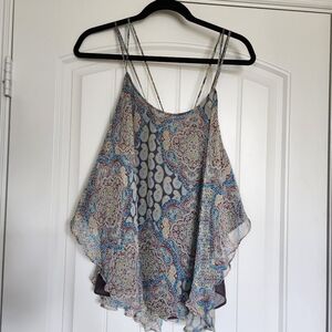 Anthropologie THE ADDISON STORY Paisley Silk Top Medium